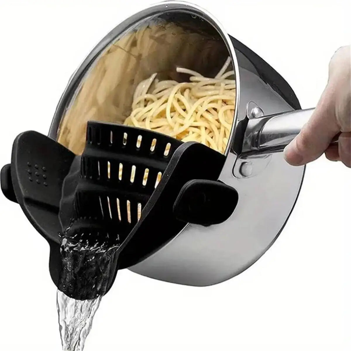 1pc, Strainer, Pot Strainer, Adjustable Clip On Strainer For Pots,  Pans And Bowls