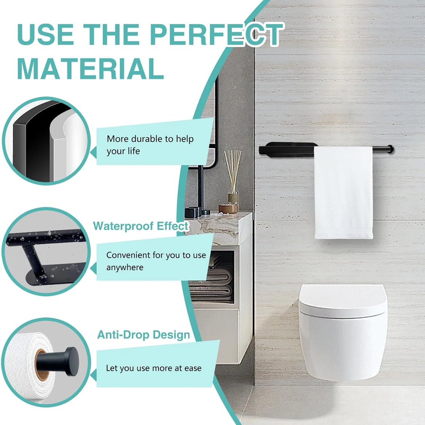 Kitchen Paper Towel Holder,  Adhesive Tissue Hanger,  Toilet Roll Paper Dispenser,  Cabinet Storage Napkin Rack, Bathroom Accessories