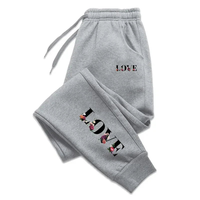 Womens Tracksuit Trousers New LOVE Letter Print. Luxury Sweatpants Daily Casual and  Versatile Jogging Sport Pants