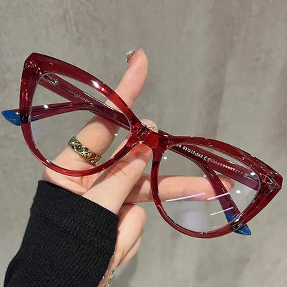 Stylish Cat-eye Frames for  Women.  Computer,  Anti- Blue Light Reading Glasses.  Also,   Customizable Prescription, Myopia /Hyperopia Glasses.