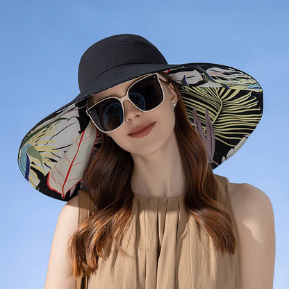 100% Cotton European and American Cross border Women's New Double sided Fisherman Hat  for Summer,  Enlarged brim Sun hat.  4 Styles, all reversible so........$ patterns and 4 contrasting colors. I KNOW Im grabbing a couple!