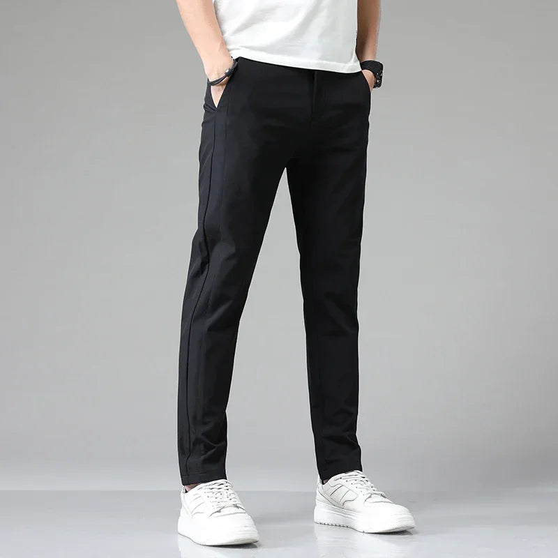 Spring /Summer Ultra-thin Men's Stretch,  Slim,  Straight,  Casual Pants.   High Quality Fashion and  Breathable Golf, Sport, Trousers