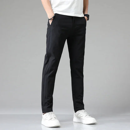 Spring /Summer Ultra-thin Men's Stretch,  Slim,  Straight,  Casual Pants.   High Quality Fashion and  Breathable Golf, Sport, Trousers