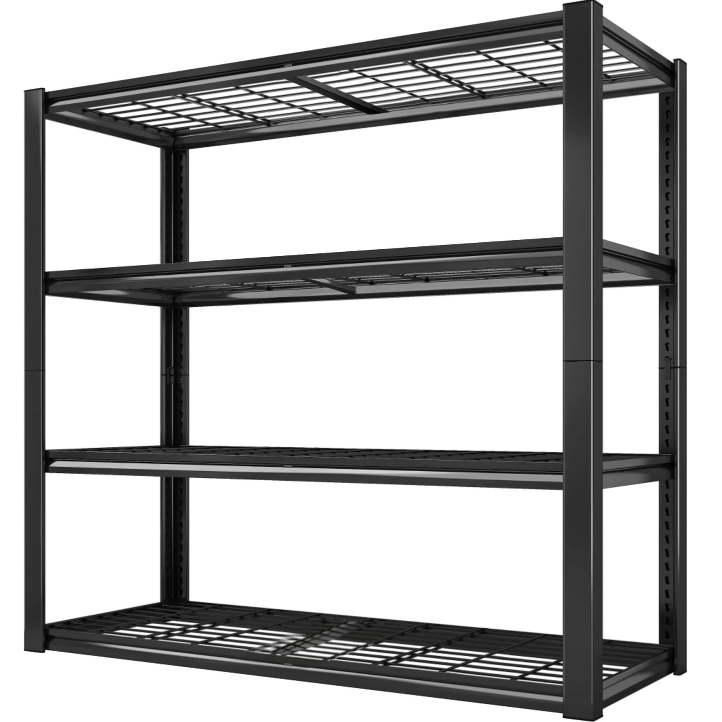 Sturdy 4-Shelf Garage Storage Unit, Supports Up to 2240 Pounds - Dimensions: 40" Wide X 19.5" Deep X 59.5" High