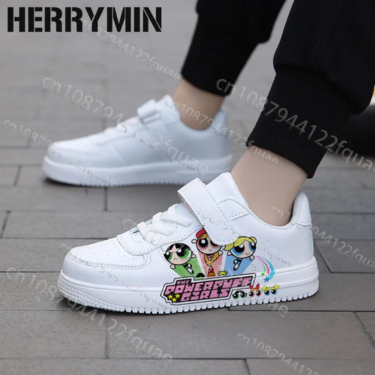 2026 Boys/ Girls Powerpuff Girls Cartoon 3D Print,  Parent /Child Shoes,  Woman Simple Four Season Casual Sneaker Size 28-40