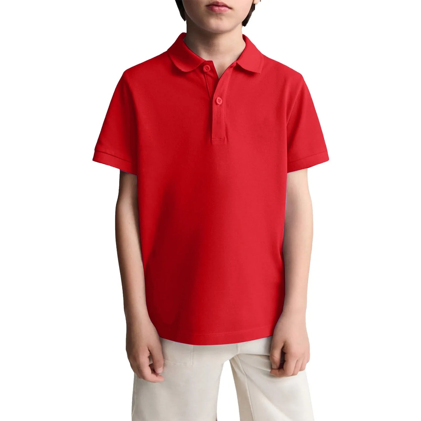 Boys Casual Polo Shirts Short Sleeve Shirt.   School Uniform Shirts For Kids 6-11y.  Great color choices.  All available but...."...time is a'wast'n"