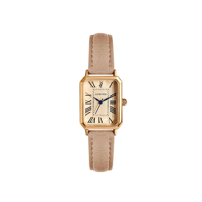Fashion Retro Digital Dial Casual Watches Square face,  Leather Strap,  Fashionable Clock Quartz Wristwatch for Women Gift,