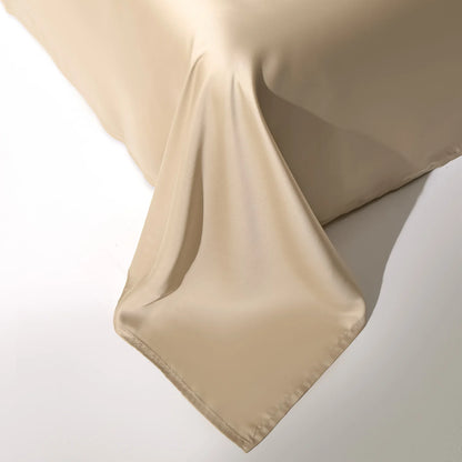 100% Mulberry Silk Bedding Set, Silk Quilt Cover Set,  Flat Sheet /Fitted Sheet,  Pillowcase Single Double King Duvet Cover Gift Box