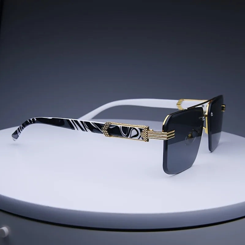 Fashion Rimless Sunglasses Men /Womens Popular Frameless Sun Glasses Male/  Female Classic Small Square Summer Traveling Shades