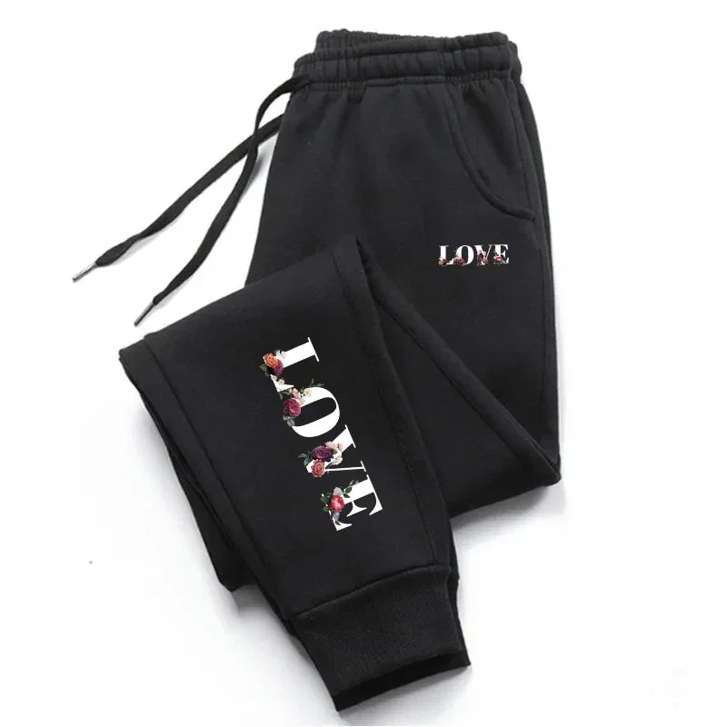 Womens Tracksuit Trousers New LOVE Letter Print. Luxury Sweatpants Daily Casual and  Versatile Jogging Sport Pants
