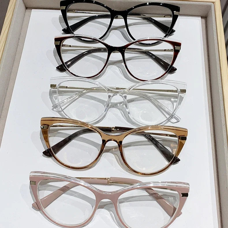 .  -0 -0.5 -0.75 Photosensitive Myopia Glasses Cat Eye Anti Blue Light/myopia Glasses Flat Metal Eyeglass Frame for Myopia Glasses. If Color/RX choices are missing, maybe you can just find a different color than your FAV.  Th