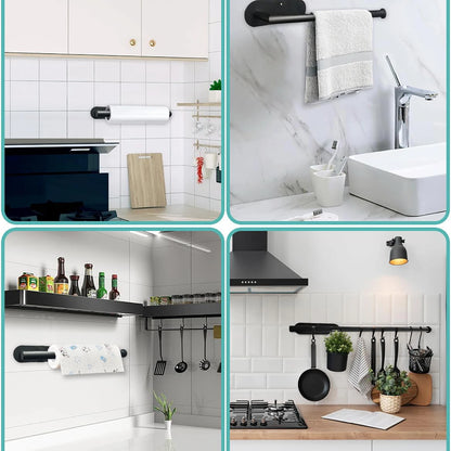 Kitchen Paper Towel Holder,  Adhesive Tissue Hanger,  Toilet Roll Paper Dispenser,  Cabinet Storage Napkin Rack, Bathroom Accessories