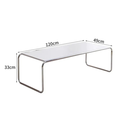 Stainless Steel Simplicity Coffee Table,  Modern Design  with Metal.  Unique Coffee Table Advanced Sense of Nordic Style