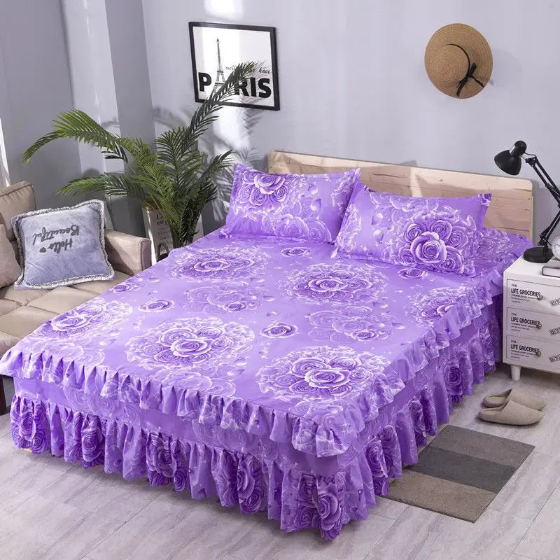 Sheet Set Household with Pillowcase Fashion Modern Water-proof Universal Skin-friendly Single Double Home Textile Bedding Luxury