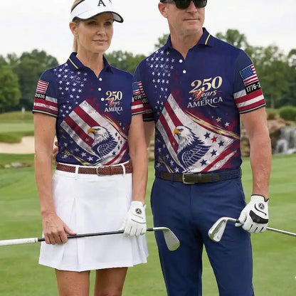 2026 Fashion USA Flag Pattern Polo Shirt for Men.  "Short" Sleeved T-shirt,   Summer,  Button,  Loose Top.  If you Want Womens Sizes of this shirt you can use the measurement chart to help.  Sizes are S-XL and theres a measre