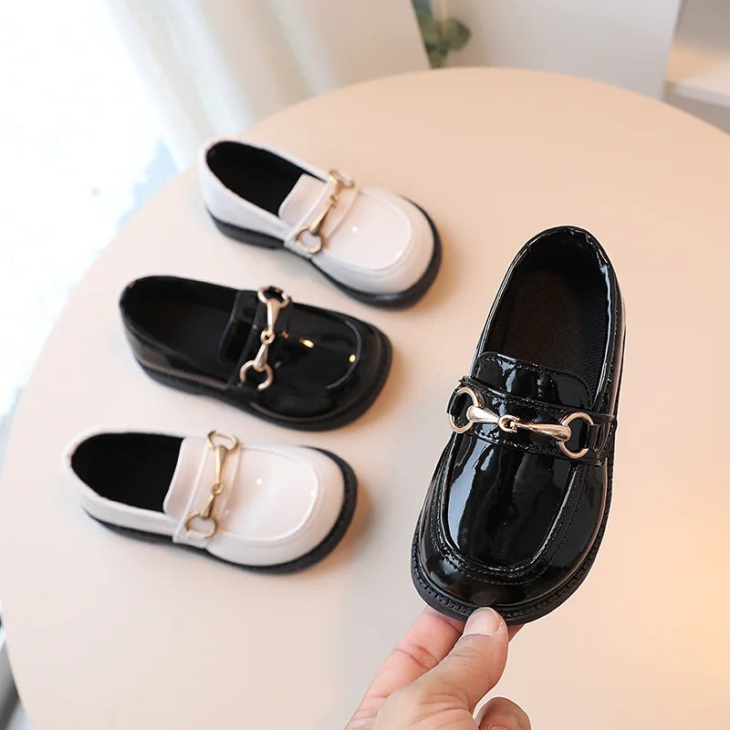Girls  Shoe Fashion Flats for Children.   Casual Kids Shoes  Comfortable PU Leather Shoes.  Boys /Girls / Kids  Candy Loafers Flat Shoe여아 구두