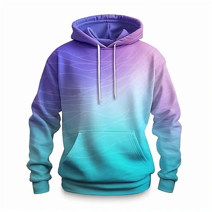 Size are from S to 5XL  Fashion 3D Printed Color Pattern Men's Hoodie Casual Loose Design Pullover Top. Men's Hoodies, having so many fun colors and patterns would look great on Women and Girls.   Don't cha" think?