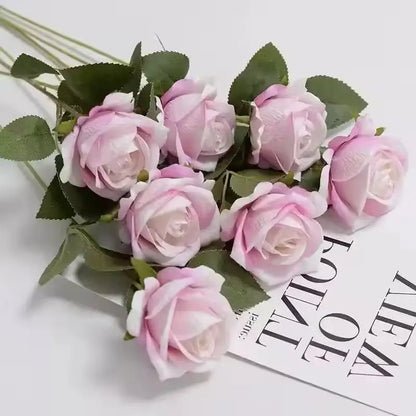 1/5/10/20pcs Roses Artificial Flowers Rose Flower Branch Artificial Red Roses Realistic Fake Rose for ANY SPECIAL OCCASION including PATRIOTIC, Home Decor