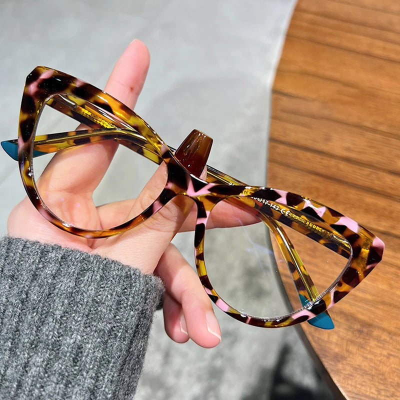 Stylish Cat-eye Frames for  Women.  Computer,  Anti- Blue Light Reading Glasses.  Also,   Customizable Prescription, Myopia /Hyperopia Glasses.