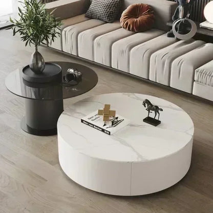 Coffee Table for Living Room Table, Nesting Neatly Round Coffee Tables,  Center Tables Living Room,  Balcony  Room Furniture