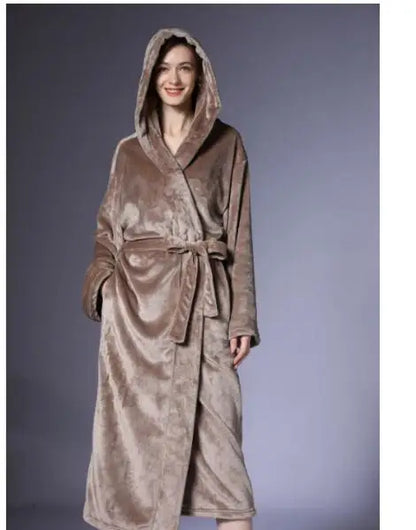 Autumn Winter Men Bathrobe 12XL 8XL 10XL 4XL Bust 150cm Warm Plus Size Sleepwear Pajama