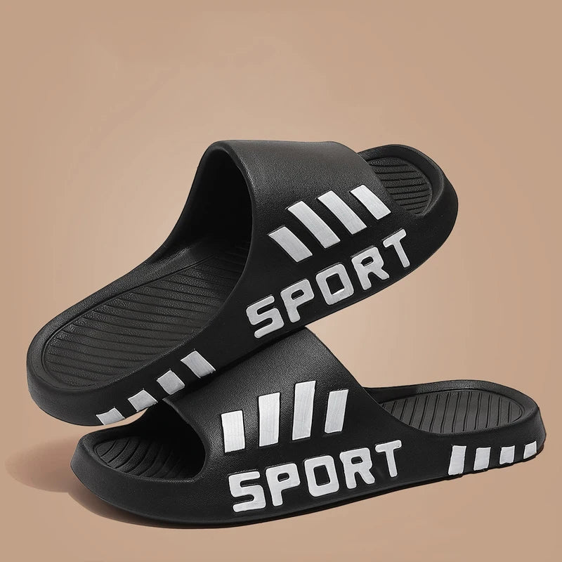 Summer Slippers For Men . Indoor/ Outdoor Sandals,  Beach Flip Flops,   Thick Sole Male Slides Summer, Non-Slip , Men Shower Slippers