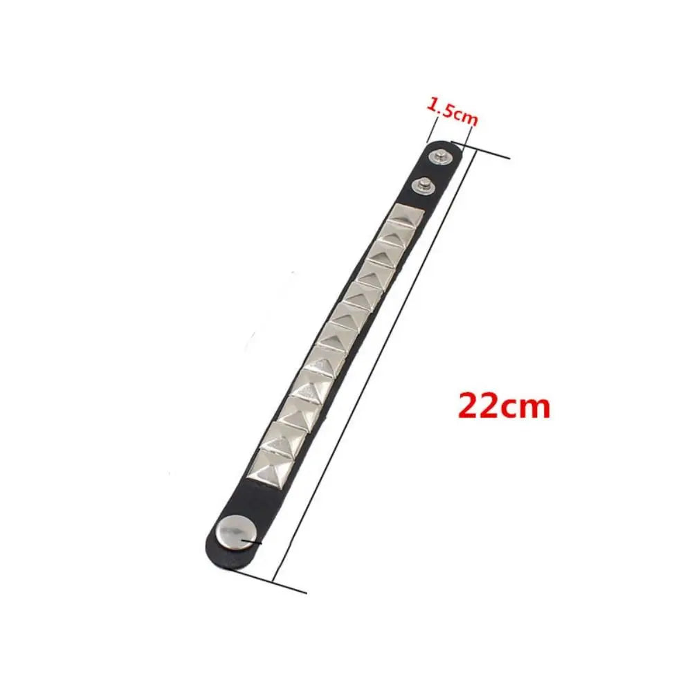 Unique Rivet PU Leather Studded Bracelet, Bangle, Rivet Bracelet,  Cuff Wrap,  Men /Women Metal Wristband . BLACK is low stock.  White is very available.
