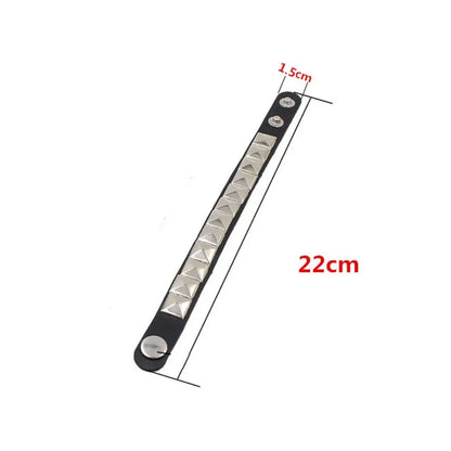 Unique Rivet PU Leather Studded Bracelet, Bangle, Rivet Bracelet,  Cuff Wrap,  Men /Women Metal Wristband . BLACK is low stock.  White is very available.