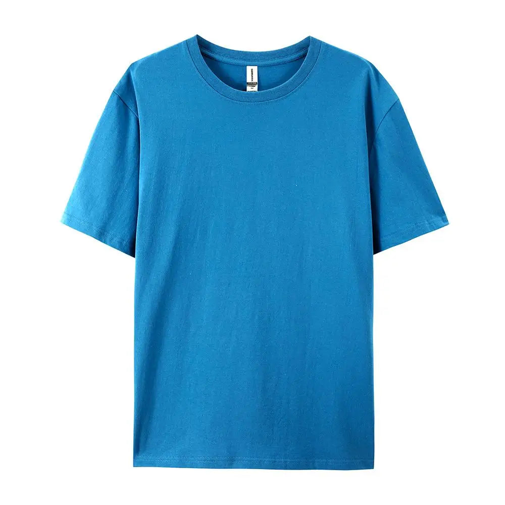 100% Cotton Solid T-shirts for Men / Woman, older Teens, Short Sleeve Fashion Brand Trend,  Casual Soft Clothing Tees,  Customized Products,  Summer Tops, ,