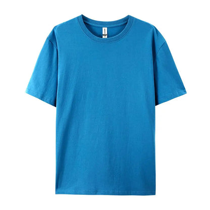 100% Cotton Solid T-shirts for Men / Woman, older Teens, Short Sleeve Fashion Brand Trend,  Casual Soft Clothing Tees,  Customized Products,  Summer Tops, ,