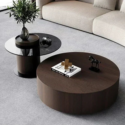Coffee Table for Living Room Table, Nesting Neatly Round Coffee Tables,  Center Tables Living Room,  Balcony  Room Furniture