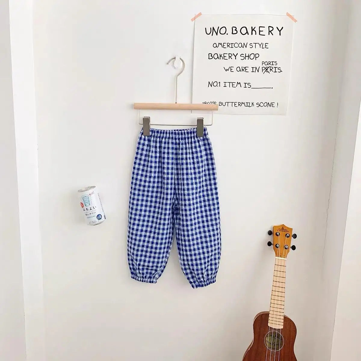 73-120CM Plaid Trousers,  Summer Girls Harlan Pants,  Children Fashion,  Versatile Pants,  Thin Cotton Mosquito Proof Pants.  Please check color/size/availability on charts.  So Cute.