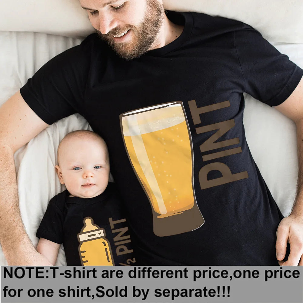 Matching Father/ Son, Father/  daughter Shirts .  Pint and Half Pint Matching Dad and Baby Clothes Father's Day Gifts