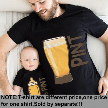 Matching Father/ Son, Father/  daughter Shirts .  Pint and Half Pint Matching Dad and Baby Clothes Father's Day Gifts