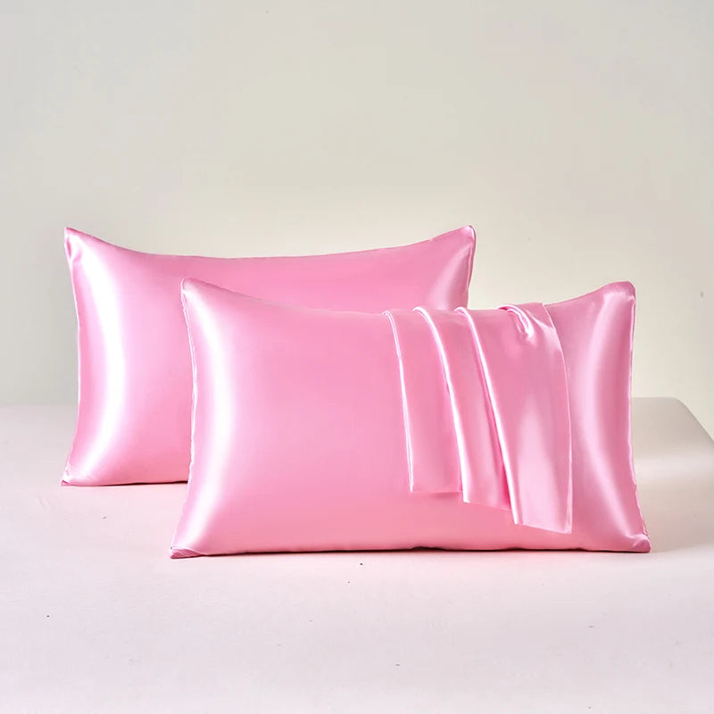 2pcs Satin Pillowcase for Skin and Hair, Satin Pillow Cases Set of 2 Soft Breathable Smooth Cooling Pillow Covers for Sleeping, Great Gifts.  Lots of colors BUT, GOLD is Hughley AVailable!!!  All others Drop down a Lot so  BL