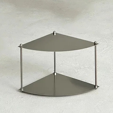 Stainless Steel Metal Modular Storage Rack Floor Stand.  Living Room Edge Bedside Table,  Simple Edge Coffee, Movable Corner