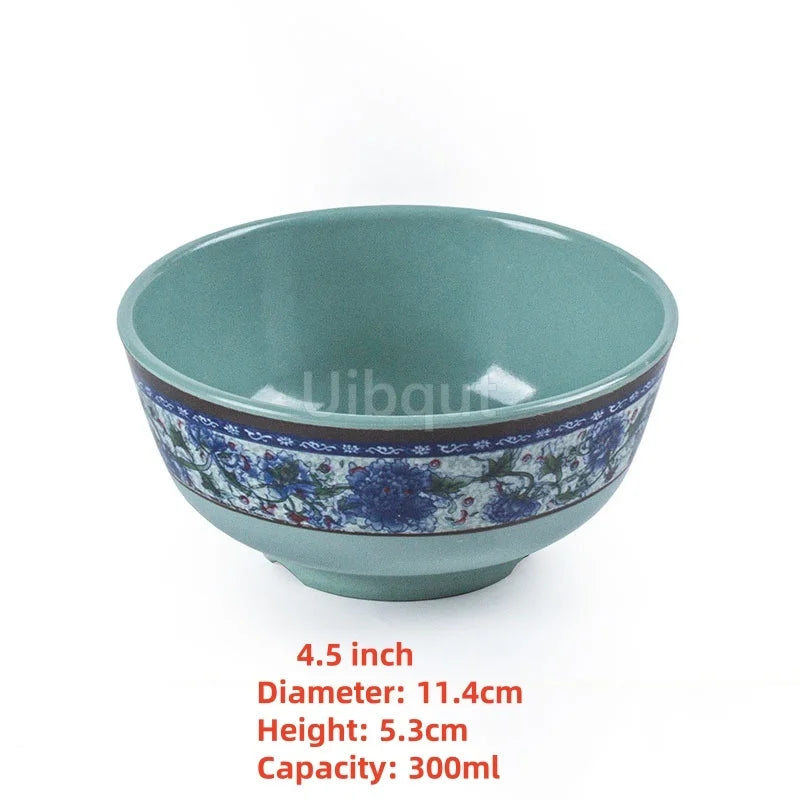 4.5 -5 inch 2 -10 piece set,  Break resistant Melamine Bowl for Thickened Flower Rice Soup or snacks.