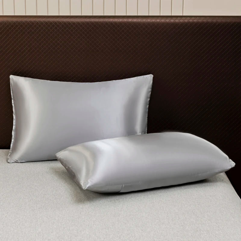 Solid Color Satin Sheets  and Pillowcase Set，Luxurious Bedding Ensemble with a Silky Sheen，Twin/Full/Queen/King Size