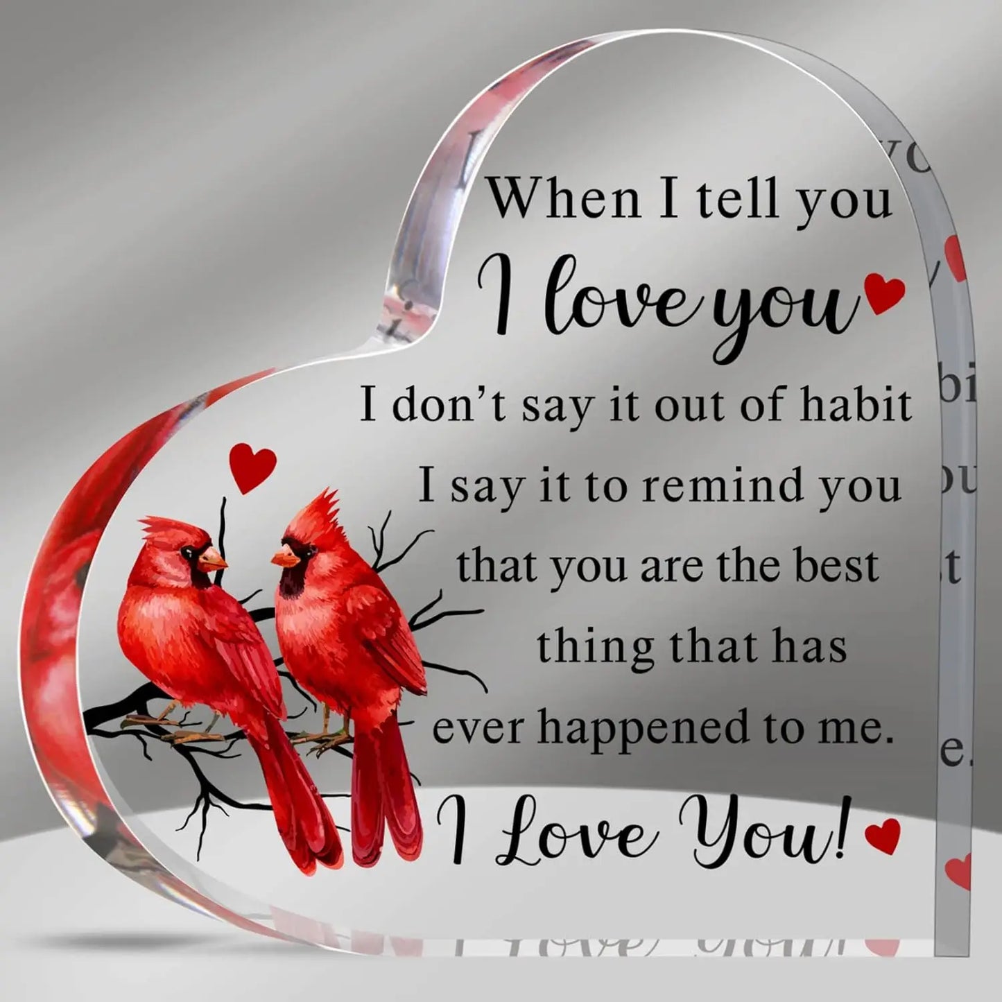 1pc,To My Love Acrylic Gift for Her,  Boyfriend, AND  Gift Ideas Anniversary,  Valentines,  Birthday, ANY COMMEMORATIVE EVENT
