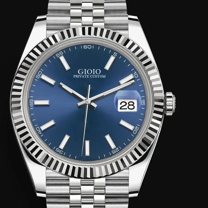 Men's and Womens Luxury Watches.  Stainless Steel,  in  Gold,  Black,  Blue and White with Diamond Dial.