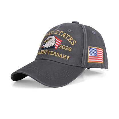 Hot Sale Unisex Baseball Cap for American 250th Anniversary 1776-2026.  Embroidered Hat Cap Eagle Pattern USA Patriotic Hat