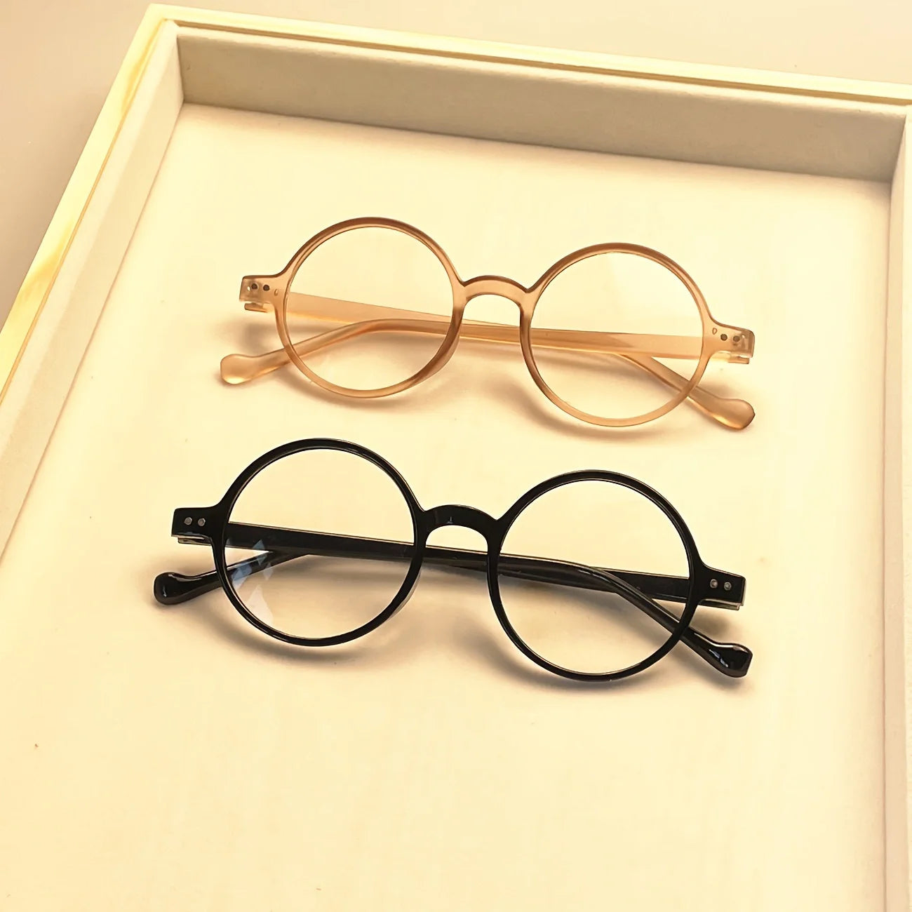 3-Pack Round Non-Prescription Anti-Blue Light Reading Glasses.  There are 3 precriptiions that are unavailable, 1.00/2.00/ and 2.50- Cute Full Rim PC Frame with Clear Polycarbonate Lenses.  3 pack  is  great value     .