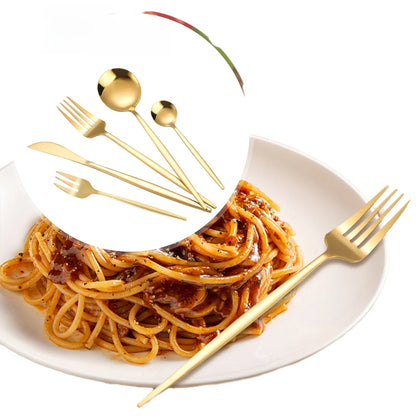 5/30/90pcs Stainless steel cutlery set Portuguese style cutlery for multiple people, dishwasher safe.