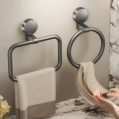 No Need To Drill,  Suction Cup bathroom towel ring,  Kitchen towel rings, toilet wall hanging hand towel ring,