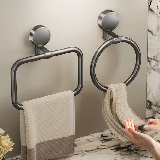 No Need To Drill,  Suction Cup bathroom towel ring,  Kitchen towel rings, toilet wall hanging hand towel ring,
