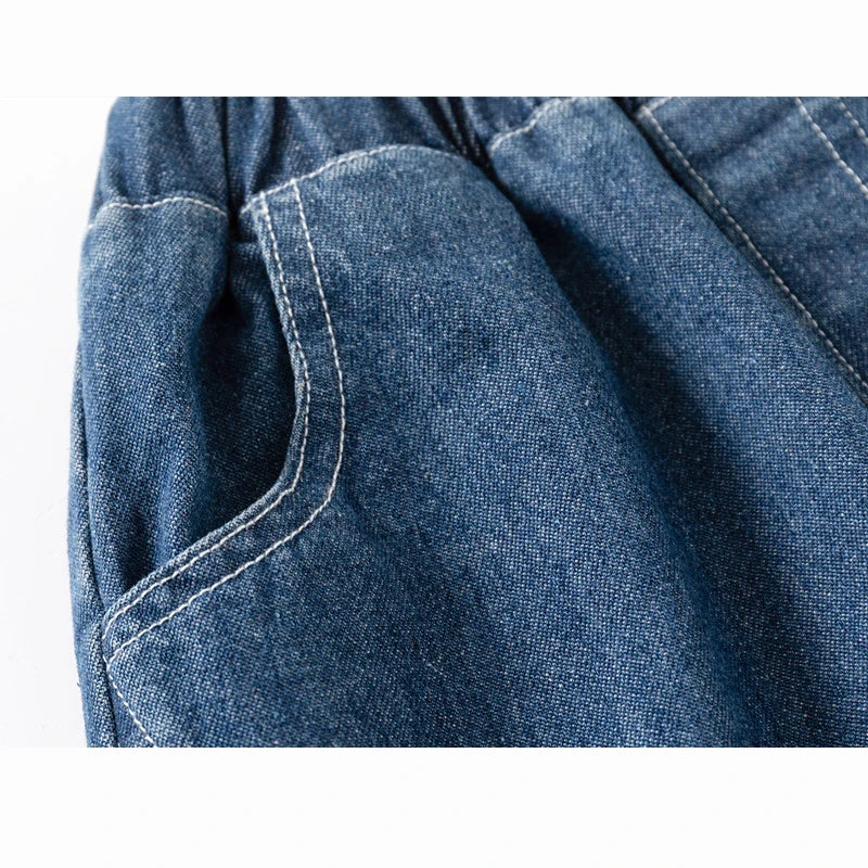 Toddler KIDS Denim Shorts (1 to 2 3 4 5 6 7 Years ) Blue Kids  Jeans / Shorts,  Black Soft Cotton Childrens Short Pants