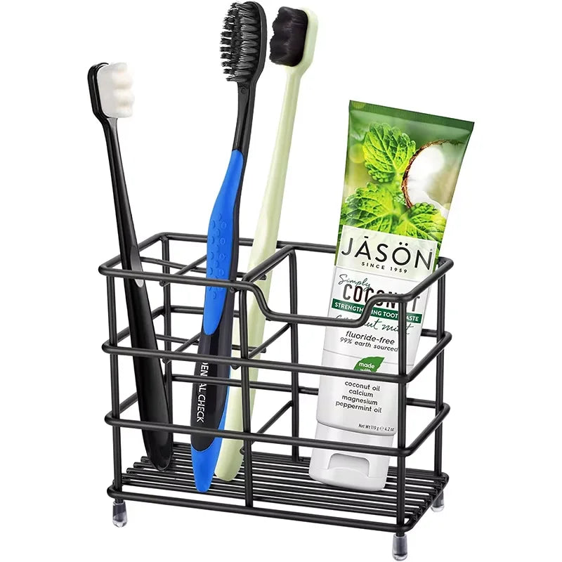 Bathroom Toothbrush Holder,  304 Stainless Steel Tooth Brush Holder,  Toothpaste Holder Stand, Bathroom Accessories Organizer