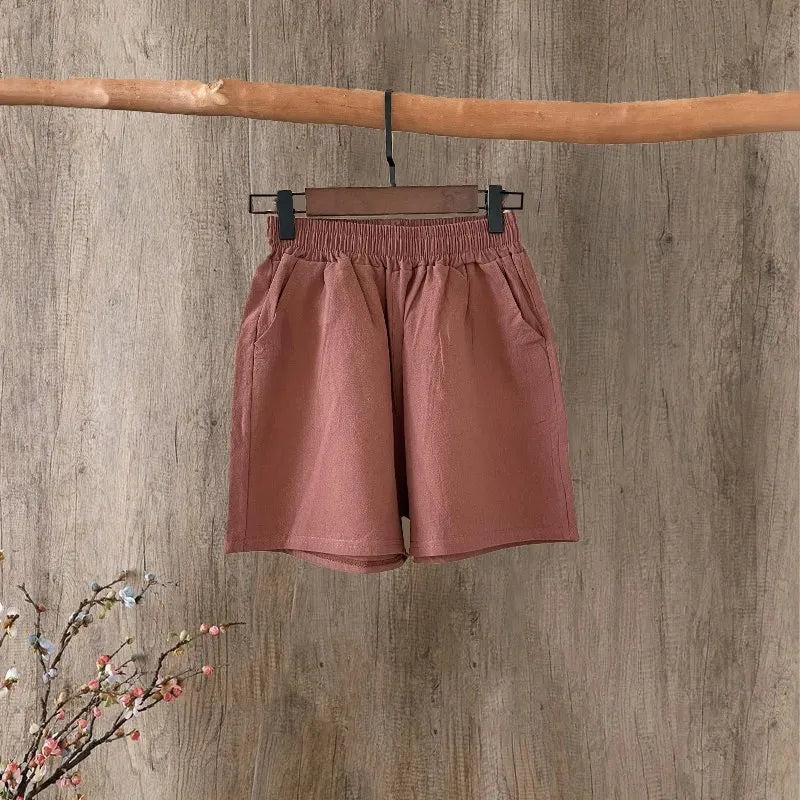 Cotton Linen Straight Leg Pants,  Womens Summer Loose,  Versatile,  Large Size Linen,  Nine Points Casual Thin Ladies Trousers.  Sevevral different lengths and some 100% cotton, some Cotton-linen blend.