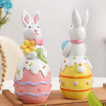 Easter Bunny Egg s for Viewing.  Resin Decoration for  Warm,  Spring Atmosphere.   Home Decoration Holiday Gift