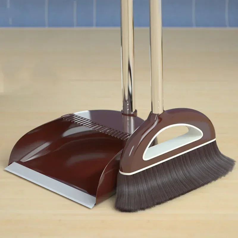 Sweeper/Wiper for Floors.  Home Accessories Sweeping, Dust Brush,  Multifunction Magic Broom and Plastic Dustpan Set.